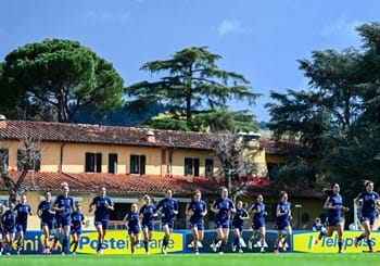 Azzurre hold final session at Coverciano before departure for Finland