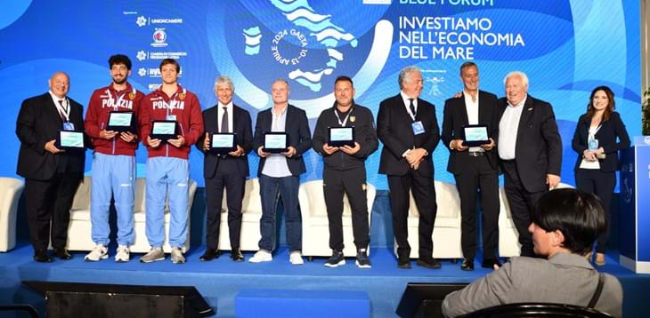 Del Duca e Arcopinto premiati dall’USSI al ‘3° Summit Nazionale sull’economia del mare Blue Forum’ a Gaeta