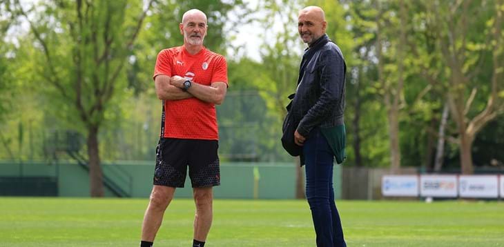 Spalletti a Milanello: il tour del Ct nei club di Serie A passa dal Milan di Stefano Pioli