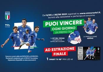 TCL lancia un contest per tutti i tifosi Azzurri: in palio la maglia della Nazionale e un TV 98 pollici con tecnologia Mini LED