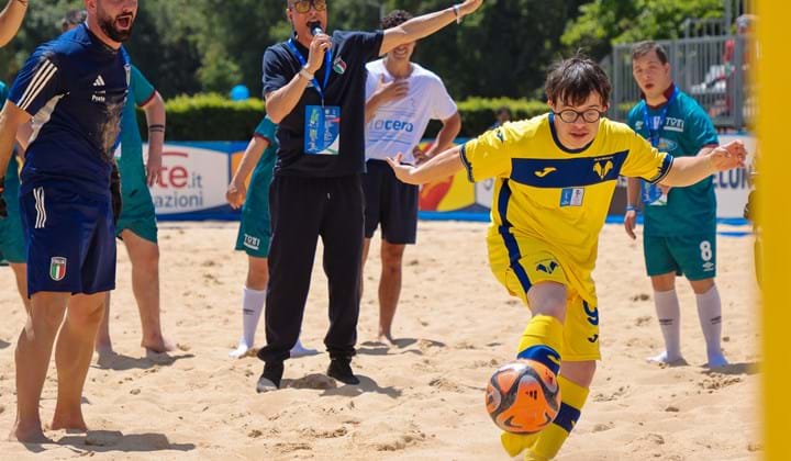Finale Nazionale DCPS, l'esibizione del beach soccer