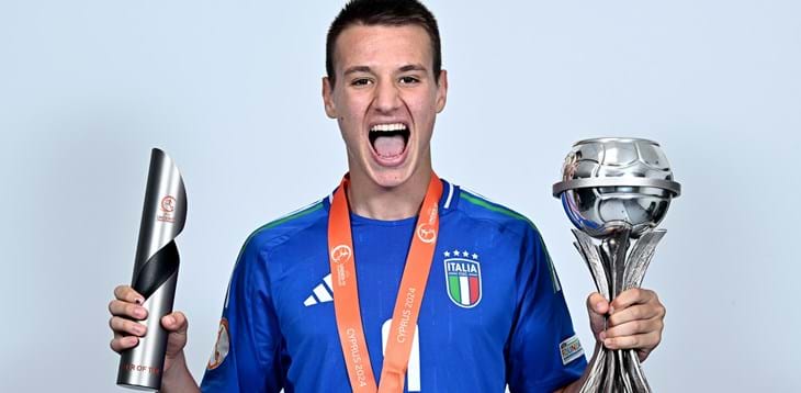 Camarda vince il premio di miglior giocatore dell’Europeo Under 17: “Dedicato alla mia famiglia”