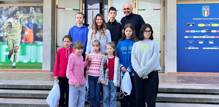 Ukraine: Claudia Conte and FIGC Together for the Orphans of Kharkiv
