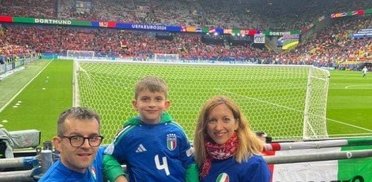 Il giovanissimo Edoardo si gode allo stadio Italia-Albania e, il giorno dopo, visita Casa Azzurri: