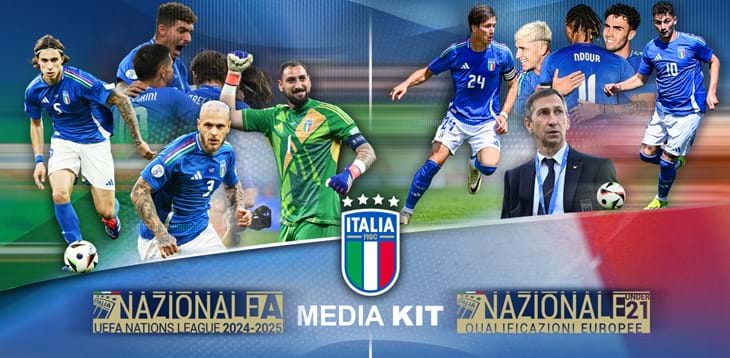 Online i media kit con tutte le info sulle gare della Nazionale A e della Nazionale Under 21