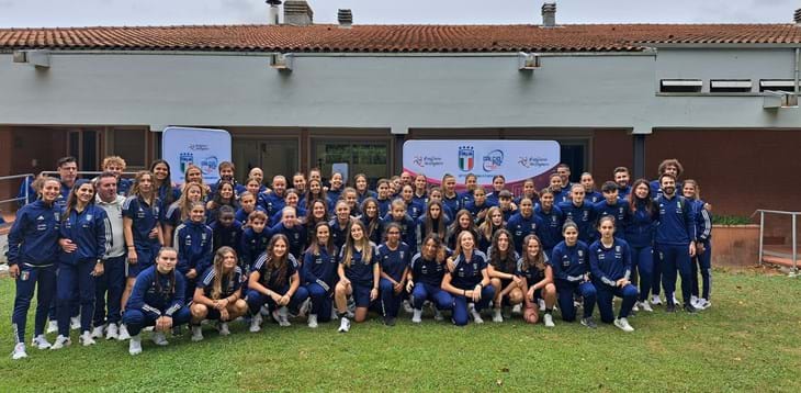 Terminato a Tirrenia il primo raduno stagionale, le Azzurrine superano 3-2 l’Under 15 maschile del Livorno