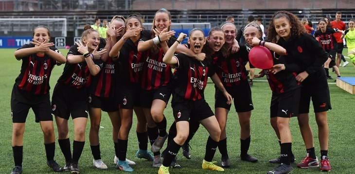 Under 15 Femminile: ultima giornata del gironi del torneo pre season. Milan e Inter già qualificate al turno successivo