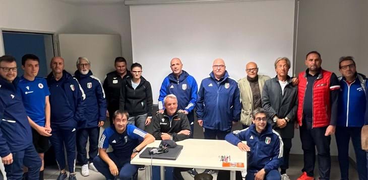 Delegazione Sgs in visita al Bozner FC - L'RT regionale Daniele Pinsi a capo del gruppo ospitato alla Volksbank Arena