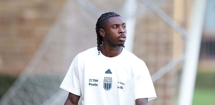 Moise Kean leaves the camp. First training session at Coverciano this afternoon