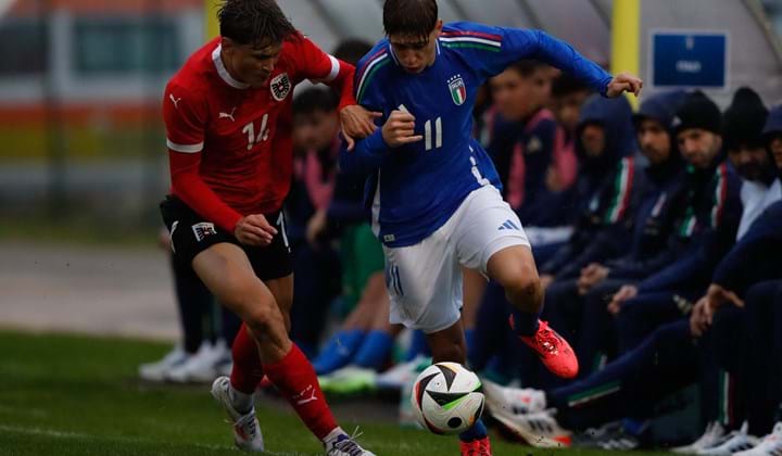 La pioggia ferma Italia e Austria: partita sospesa per impraticabilità del campo al 'Siega'