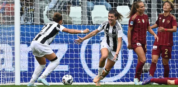 La Juventus continua il suo volo nel segno di Cantore. Boquete regina europea degli assist, Bacic oro di Napoli
