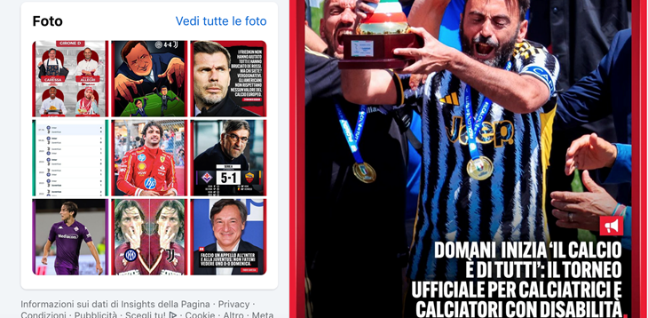 Un post molto bello sull’inizio della stagione ufficiale della DCPS pubblicato da ‘calciatoribrutti.com'