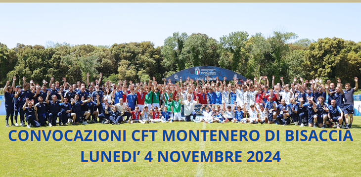 Convocazione Centro Federale Territoriale di Montenero di Bisaccia (CB) - Lunedì 4 Novembre 2024