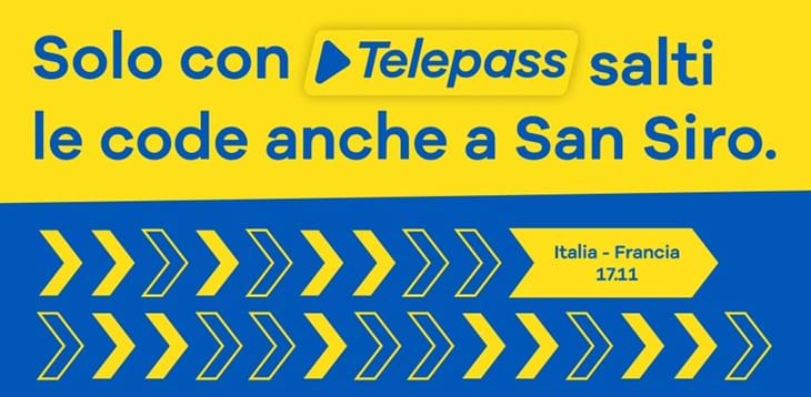 Italia-Francia: con Telepass sarà possibile entrare a San Siro senza fare la coda