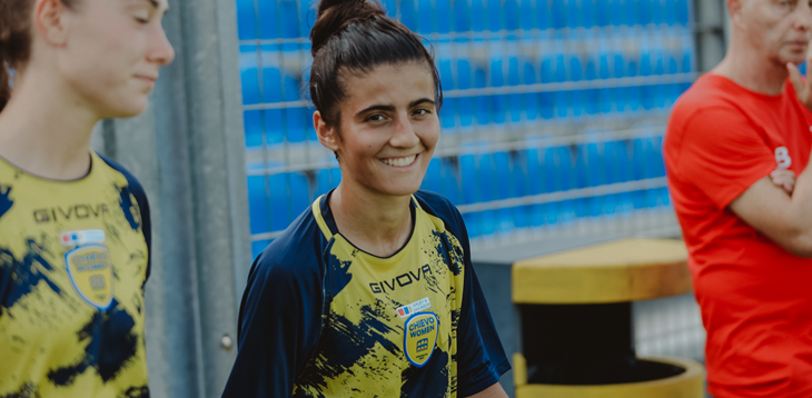 Dalla foto con Girelli al Mondiale 2019 alla Serie B con il Chievo. Marta Filippo e