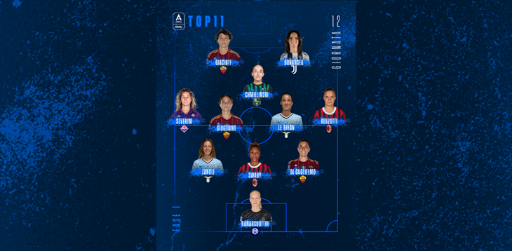 La Top 11 della 12ª giornata: Bonansea si conferma, insieme a lei spazio alle altre azzurre Di Guglielmo, Severini, Giugliano e Giacinti