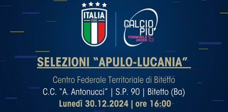 Convocazioni per la Selezione Femminile Under 15