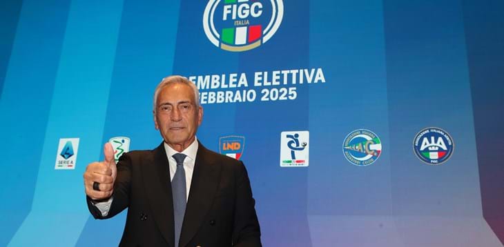 Gravina rieletto alla presidenza della FIGC con il 98,7% dei voti: “Voglio continuare a unire e cambiare, il calcio fa bene all’Italia”