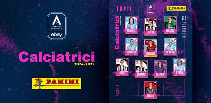 La prima Top 11 della seconda fase 'griffata' Panini: da Giuliani a Girelli, sono nove le italiane inserite nella formazione del weekend