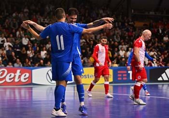 Successo larghissimo degli Azzurri nella terza gara di qualificazione a Futsal EURO 2026