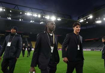 Il walk around degli Azzurri al 'Signal Iduna Park' di Dortmund