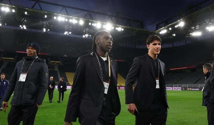 Il walk around degli Azzurri al 'Signal Iduna Park' di Dortmund
