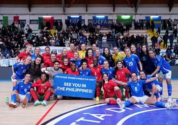 Montesilvano applaude le Azzurre nell'ultima gara delle qualificazioni al Mondiale