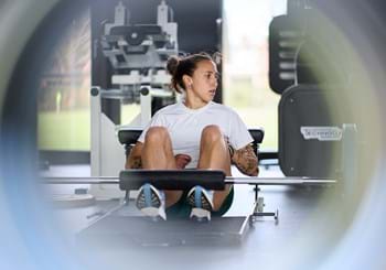 Tra palestra e campo, Azzurre al lavoro in vista della sfida di Nations League con la Svezia