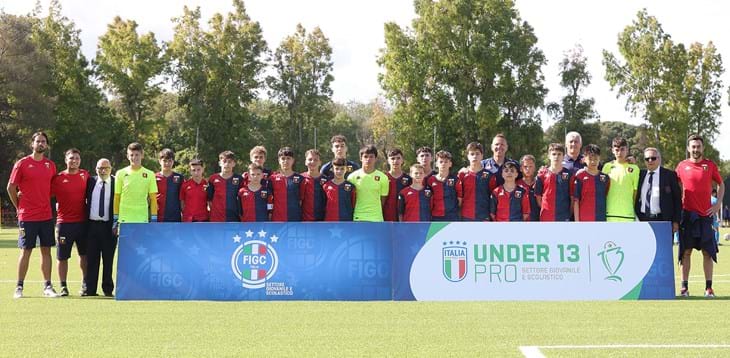 Under 13 Pro: il Genoa nel gruppo 1 con Inter, Juventus e Milan
