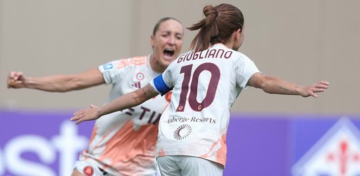 Giugliano lancia la Roma in Champions: 1-0 alla Fiorentina, il rigore della capitana vale l’Europa