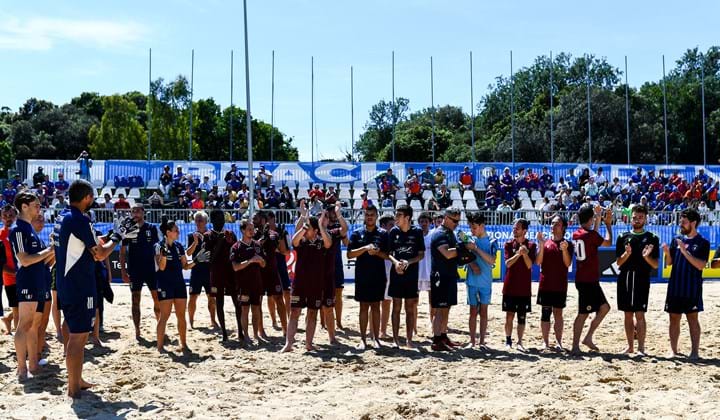 Finale Nazionale a Tirrenia, l'esibizione del beach soccer
