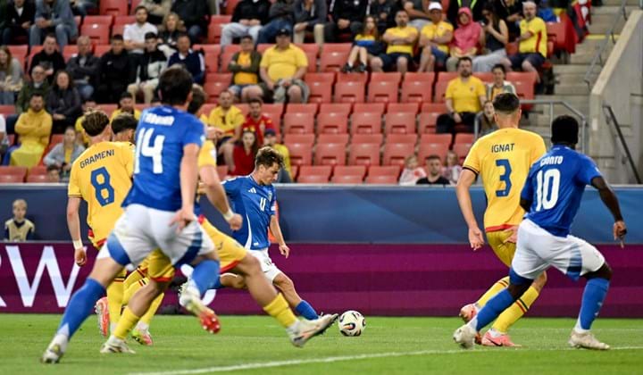 Un gol di Baldanzi decide la sfida con la Romania, inizia con una vittoria l'Europeo degli Azzurrini
