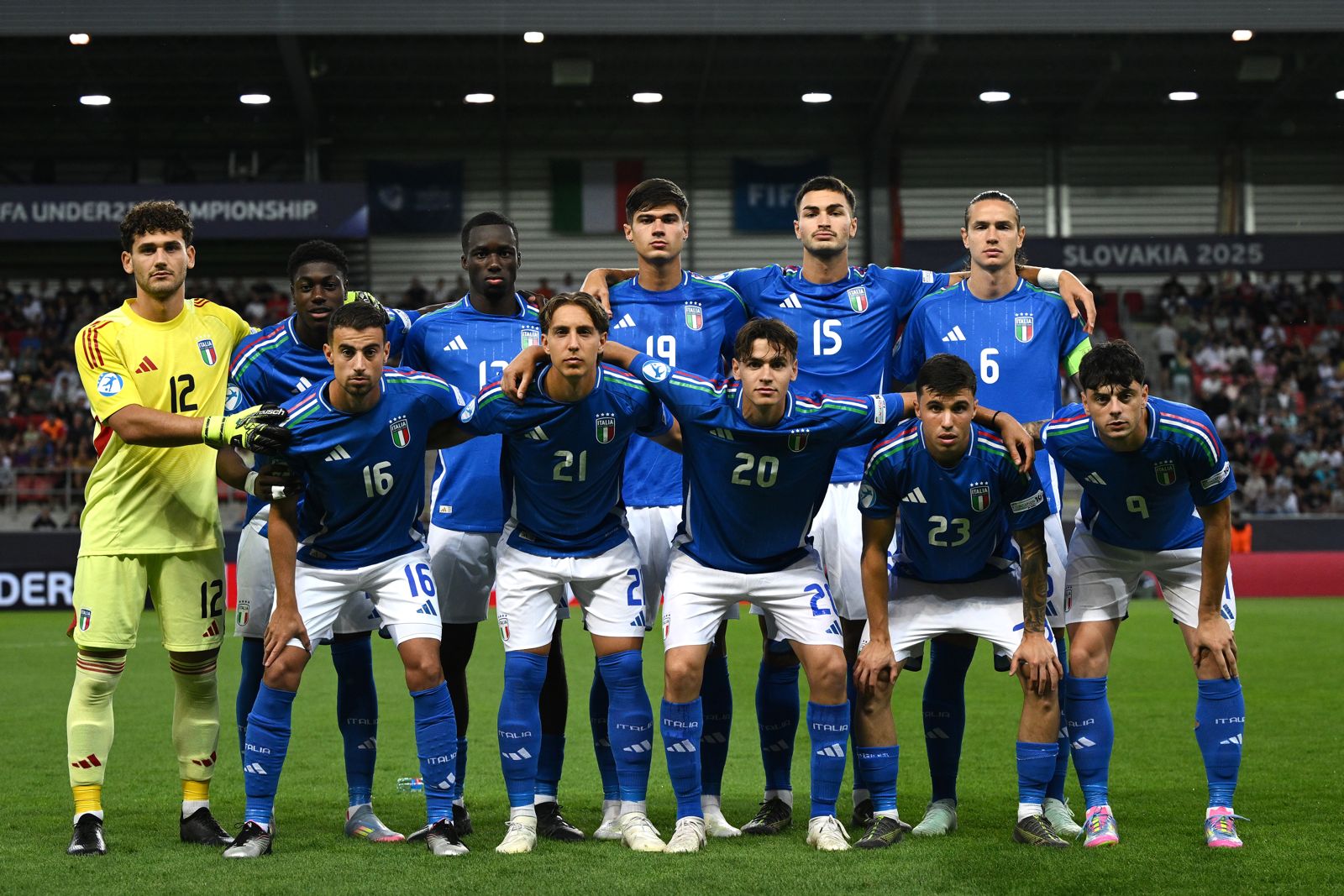 In alto, da sinistra a destra: Zacchi, Doumbia, Kayode, Guarino, Coppola e Ghilardi. In basso, da sinistra a destra: Turicchia, Fazzini, Pisilli, Bianco e Ambrosino.