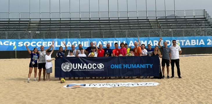 Beach Soccer e inclusione: Casapieri, Josep Jr e Vecchione in campo insieme ai ragazzi dell'Associazione ANGSA