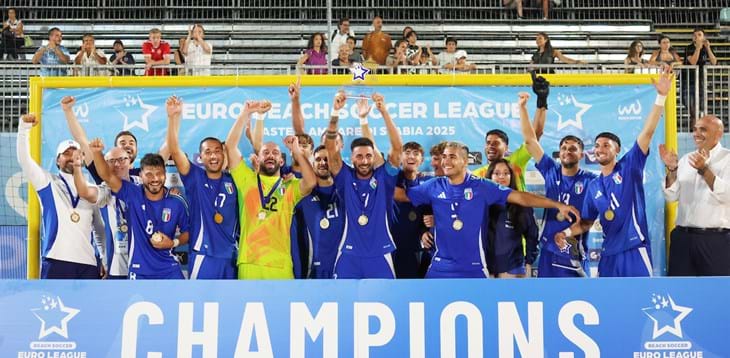 EBSL, Italia show: 7-2 alla Cechia e trionfo nella tappa di Castellammare. Del Duca: