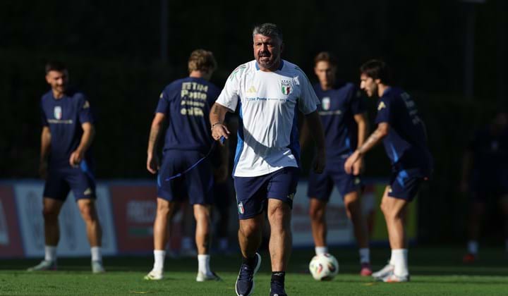 Gli Azzurri sotto la guida del Ct Gattuso: secondo giorno di allenamento a Coverciano