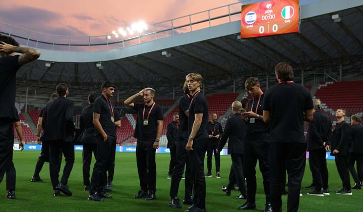 Il walk around della Nazionale al Nagyerdei Stadion di Debrecen