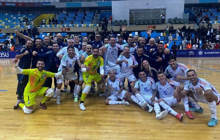 È tornata una grande Italfutsal: Kazakistan ko ai rigori! La qualificazione a Futsal EURO 2026 è realtà. Gravina: "Complimenti a tutti"