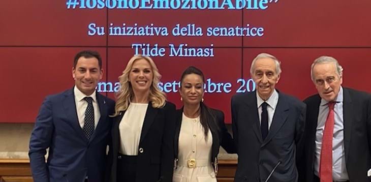 Presentata in Senato la partita di domani a Roma tra una rappresentativa della DCPS e la Nazionale di calcio Parlamentari