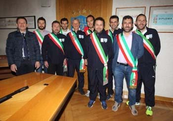 In FIGC l'incontro con la Nazionale Italiana Sindaci