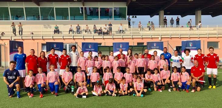 Open Day di calcio femminile al centro sportivo di Novarello