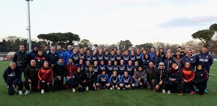 Lo staff tecnico dell’U.17 femminile incontra tecnici e preparatori del Gruppo Regionale Lazio
