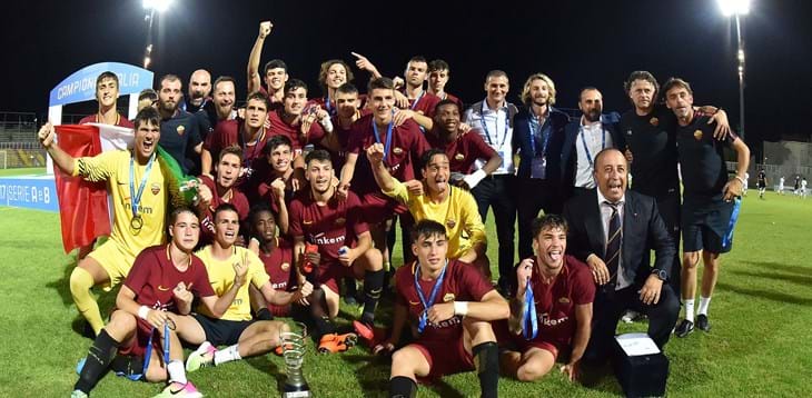 La Roma batte l’Atalanta e si laurea Campione d'Italia Under 17 Serie A e B