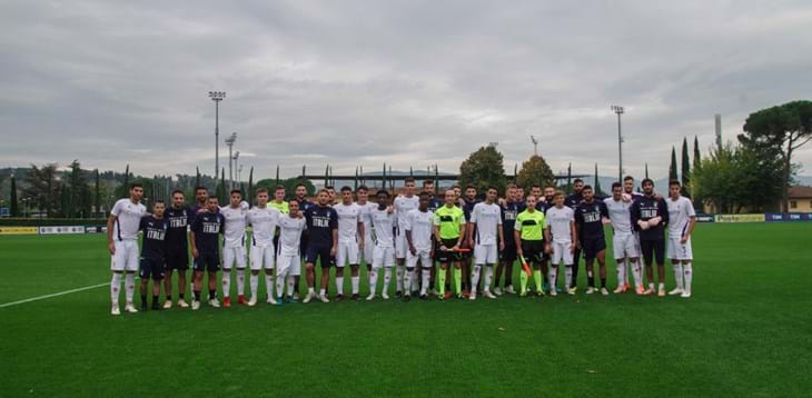 A Coverciano test di allenamento con la Fiorentina Primavera. Barella: “L’esordio un sogno che si avvera”