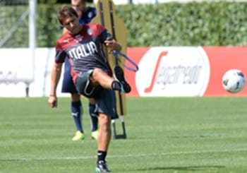 Primo allenamento a Coverciano per gli Azzurri. Problema alla caviglia per Verratti
