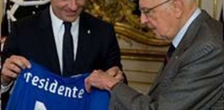 Gli Azzurri invitati lunedì al Quirinale. Lettera di Napolitano al Ct
