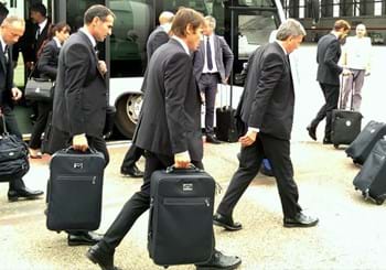 Azzurri arrivati a Bari. Allo stadio 'San Nicola' allenamento aperto al pubblico