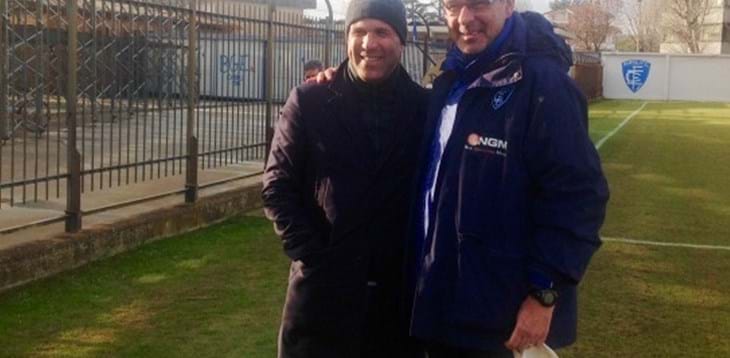 Di Biagio in visita all’Empoli: “Qui tanti giovani importanti per le Nazionali”