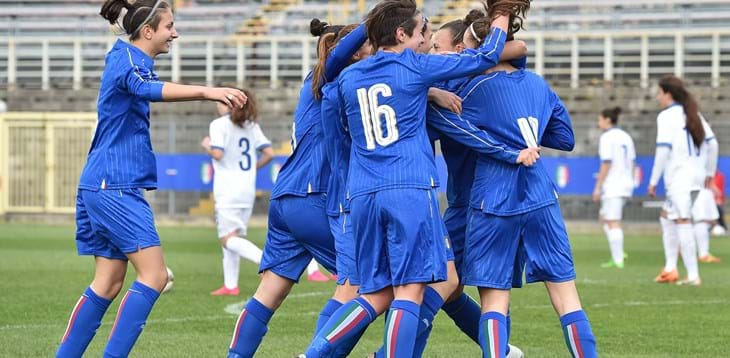 Fase Elite Europeo: esordio da applausi, le Azzurrine battono 4-1 la Grecia
