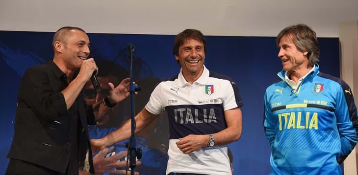 Anche Tavecchio e Conte a 'Casa Azzurri' per il concerto di Alex Britti